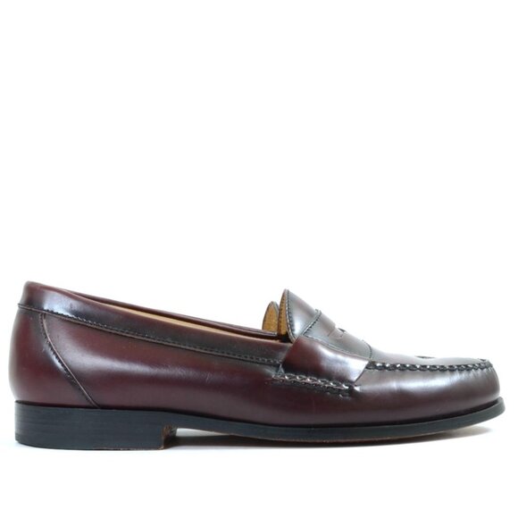 G.H. Bass & Co. Men\'s 10D Burgundy Leather Penny Loafers Dress Shoe Preppy main image 7